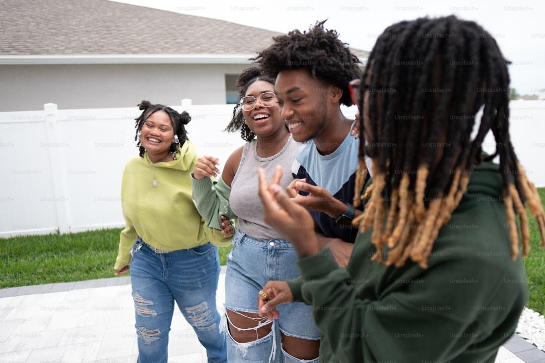 people laughing